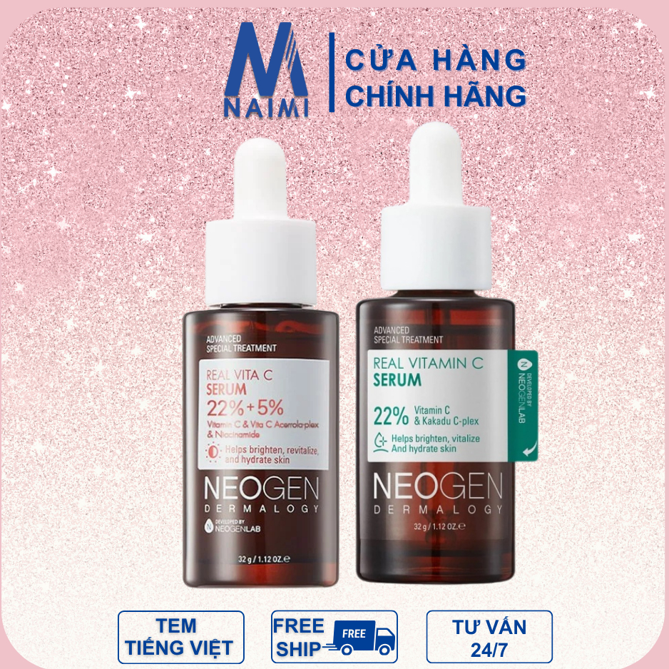 Serum Neogen Dưỡng Sáng Da, Mờ Thâm Neogen Dermalogy Real Vitamin C Và Kakadu Serum 32g