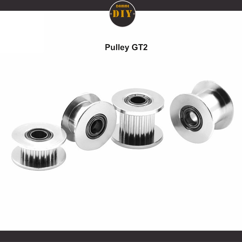Puli GT2 (GT2 Pulley)  Ròng rọc nhôm GT2 20 răng bản 6mm bản 10 lỗ 5mm chuyên máy in 3d máy khắc las