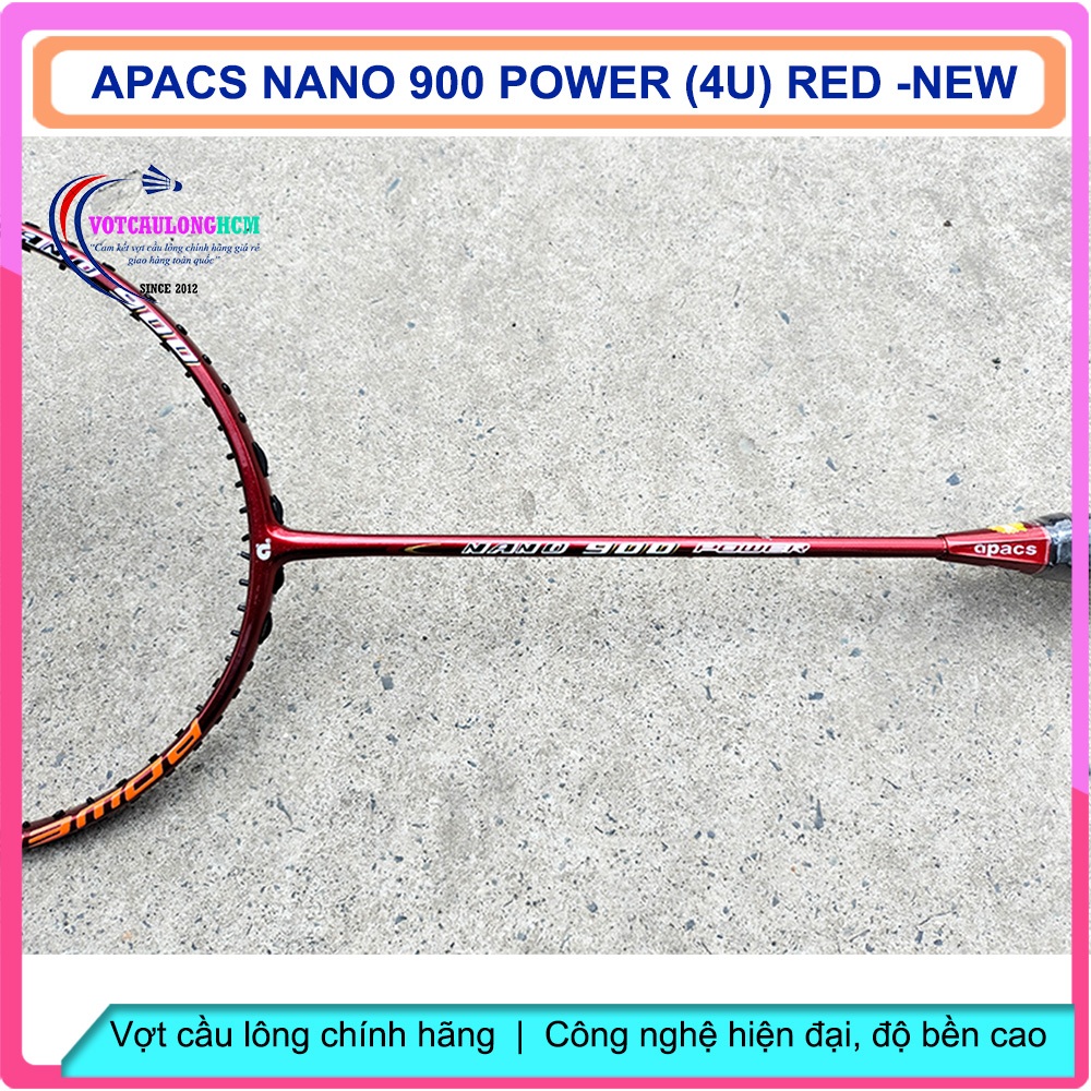 Vợt cầu lông Apacs Nano 900 Power - 4U đỏ NEW24 | Vợt chính hãng, đánh phong trào, gia tăng độ bền khung | BigBuy360 - bigbuy360.vn