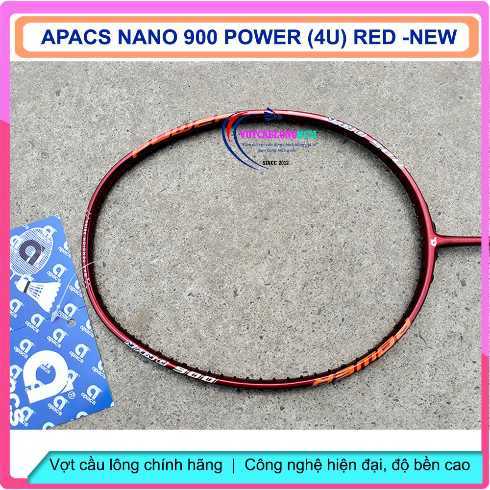 Vợt cầu lông Apacs Nano 900 Power - 4U đỏ NEW24 | Vợt chính hãng, đánh phong trào, gia tăng độ bền khung | BigBuy360 - bigbuy360.vn