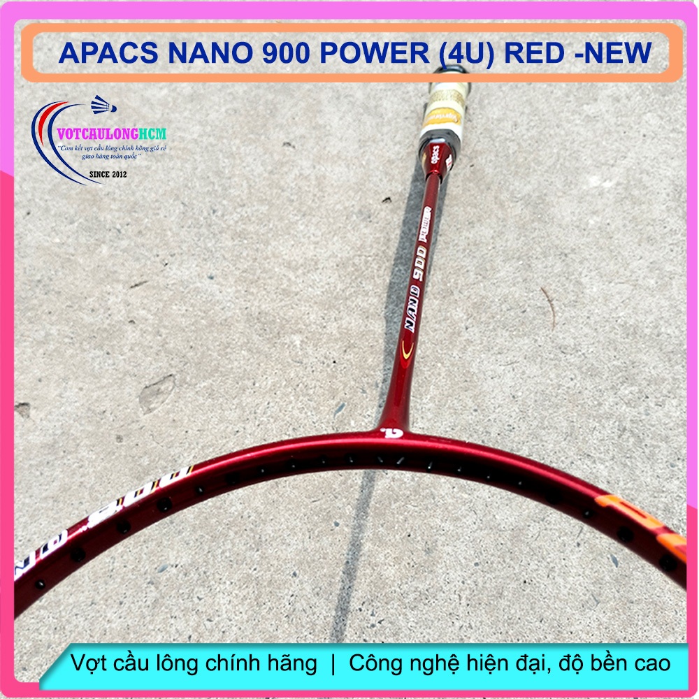 Vợt cầu lông Apacs Nano 900 Power - 4U đỏ NEW24 | Vợt chính hãng, đánh phong trào, gia tăng độ bền khung | BigBuy360 - bigbuy360.vn