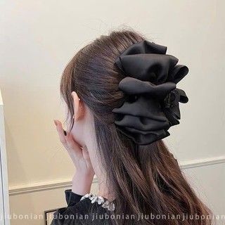 Kẹp Tóc Vải Bông Nữ Cao Cấp – Thiết Kế Hoa Nở Độc Đáo, Giữ Tóc Chắc Chắn, Phụ Kiện Tóc Sang Trọng Dự Tiệc/Đi Làm