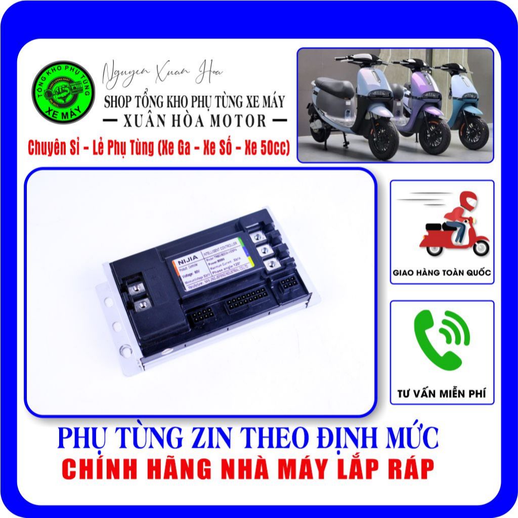 IC xe điện GOGO NIJIA/ Khiển 60V GOGO NIJIA (Hàng nhập khẩu cao cấp, chính hãng nhà máy lắp ráp)