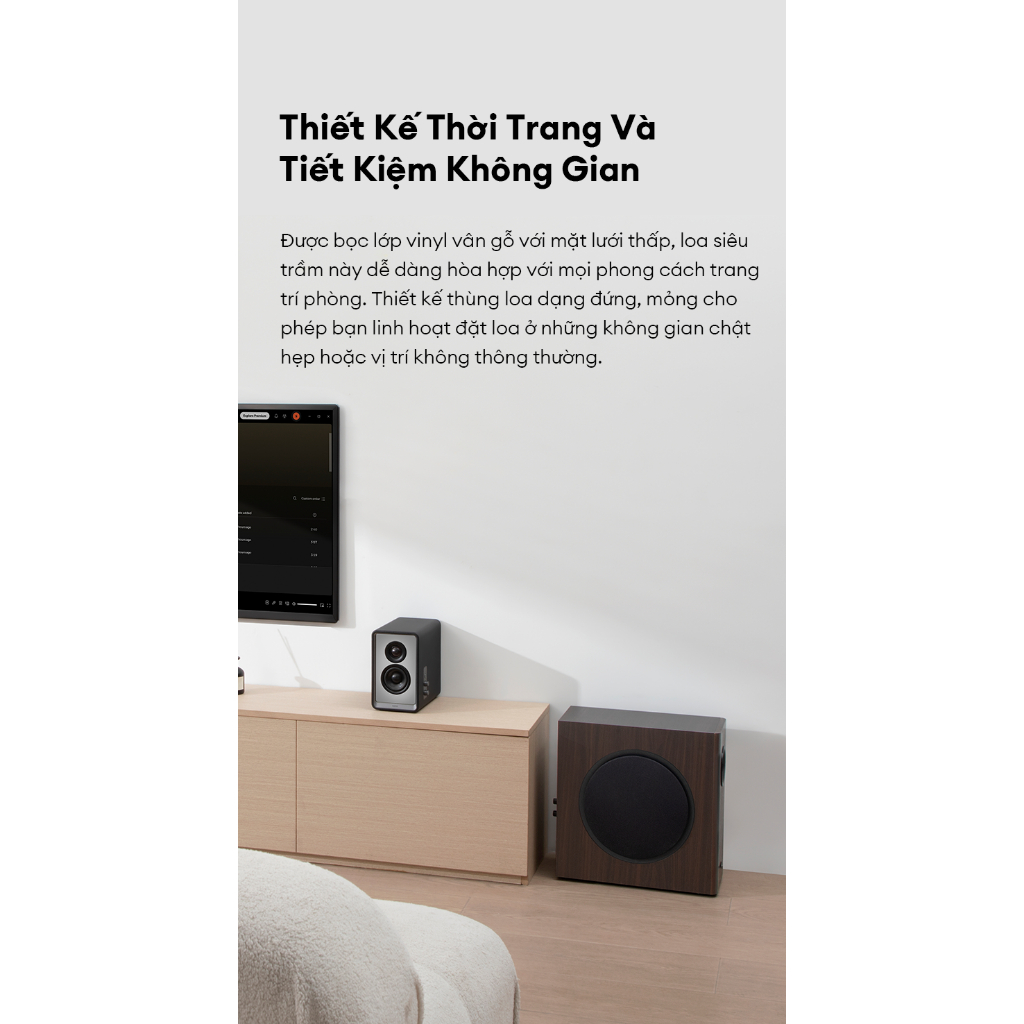 Loa Âm Trầm EDIFIER T5S | Công Suất Cực Đại 70W | Loa Bass 8 Inch | Khuếch Đại Âm Thanh Class D | Bảo Hành 15 Tháng | BigBuy360 - bigbuy360.vn