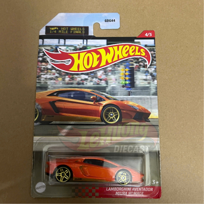 LeHuong Diecast - Xe Hot Wheels Lamborghini Aventador Miura Homage (Mile Finals)