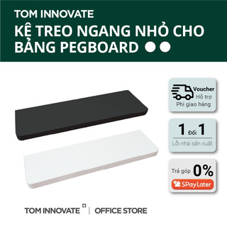  Kệ Ngang Trắng Đen Trang Trí Bảng Pegboard Lỗ Tròn Phụ kiện bảng Pegboards Trưng Bày Mô Hình Decor 