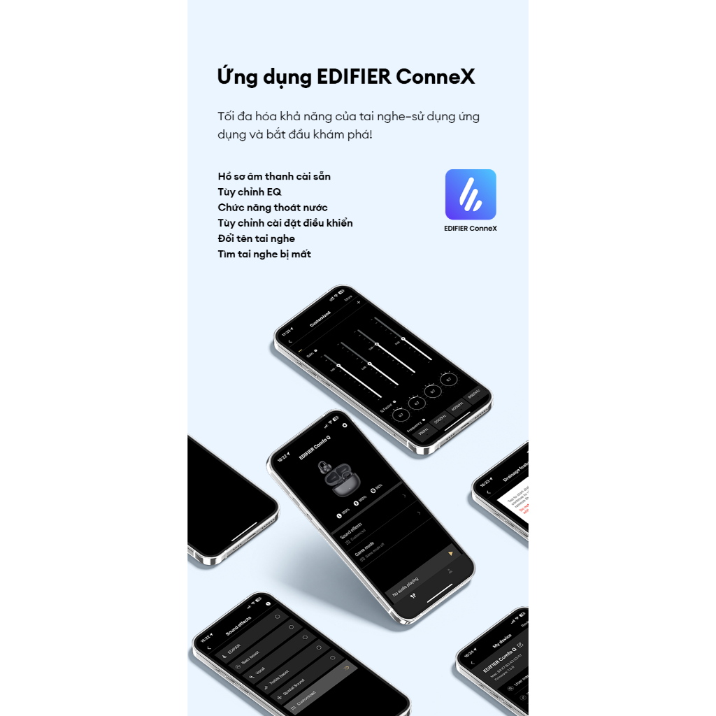 Tai Nghe Bluetooth Nhét Tai EDIFIER COMFO Q | Sử Dụng Đến 32H | Bluetooth 5.4 | Edifier ConneX App | Bảo Hành 15 Tháng | BigBuy360 - bigbuy360.vn