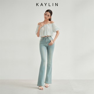 Quần Jean KAYLIN ống loe form ôm chất vải Denim phong cách N2276