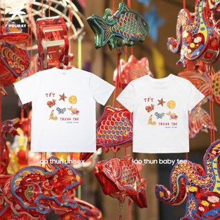 Áo thun unisex baby tee Trung thu hình lồng đèn Việt Nam | Holiday Vietnam