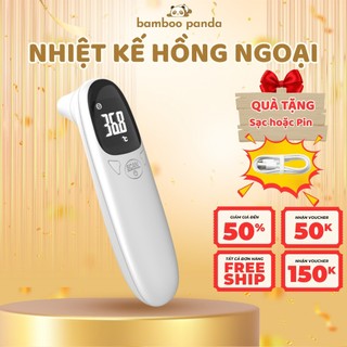 Nhiệt kế điện tử hồng ngoại đo trán dùng để đo nhiệt độ cơ thể tặng kèm pin - bamboopanda