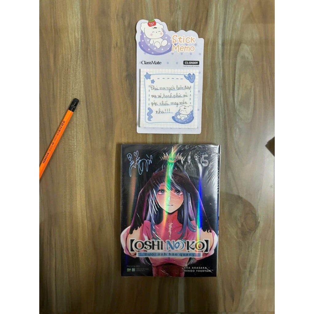 Sổ tay mini oshi no ko - dưới ánh hào quang - tập 5 - bản đặc biệt - tặng kèm bìa 2 mặt + oshi no ca