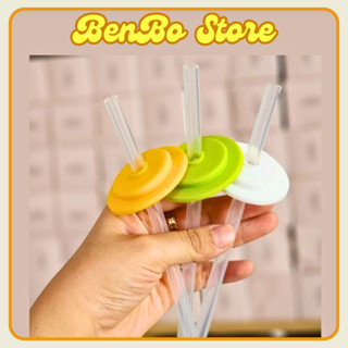  Ống Hút Silicon + Nắp Chặn Bình Sữa Cổ Rộng Pi,Lansinoh,Moy,Wesser. 