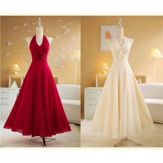  SÒ VINTAGE - MALINA Đầm xòe quấn hoa eo 