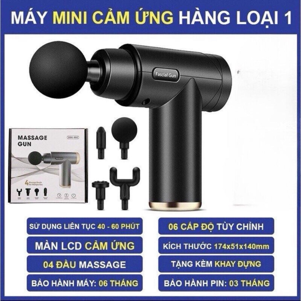 (Hàng Loại 1) máy mát xa cầm tay mini - đấm lưng,6 chế độ cao cấp Massage Máy Massage