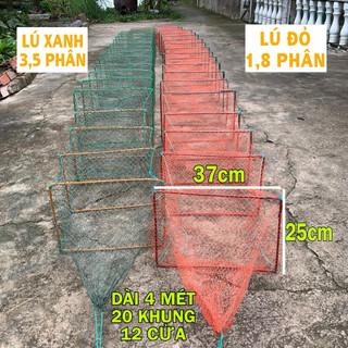 [LÚ DÂY 4 MÉT] Lồng Bát Qua/i 12 Cửa Chuyên Thu Tôm Cá, Túc Ếch, Tỉa Tôm
