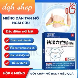 [Hộp 6 miếng] Miếng Dán Tan Mỡ Bụng Đông Y Hiệu Quả An Toàn, Giảm Mỡ Bụng Cánh Tay, Bắp Chân Cấp Tốc
