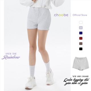 [ MỞ BÁN ] Quần legging đùi nữ New Orie Choobe dáng ôm biker short pickleball yoga lưng cao vải gân tăm dày dặn QS28