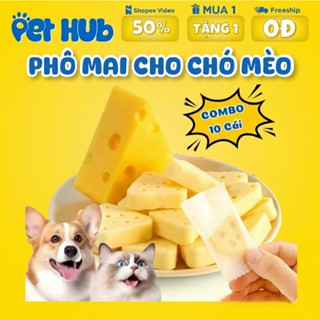   Combo 20 cái  Phô mai miếng cho chó mèo pho mai cho chuột hamster phomat thức ăn cho thú cưng 