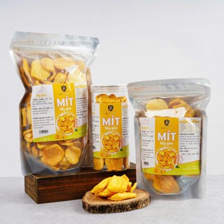   LOẠI 1  400gr Mít Sấy Giòn Nguyên Miếng Không Vụn Giòn Rụm - Đặc Sản Đà Lạt - Gia Khiêm Food 
