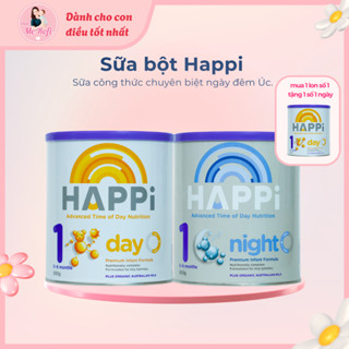 Sữa Happi số 1,2,3 Infant Formula ngày và đêm 600gr nhập khẩu Úc - Mẹ Rofi