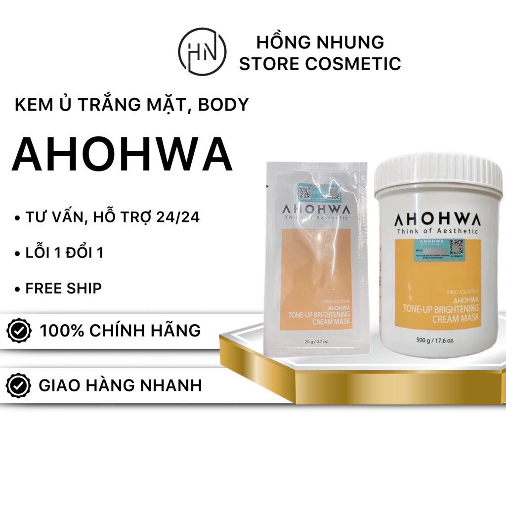Kem Ủ Trắng Ahohwa First Solution Tone Up Cream Mask CHÍNH HÃNG