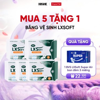 [Mua 5 Tặng 1] Combo 5 Gói Băng Vệ Sinh LXSoft Hàn Quốc - Bạc hà - Siêu mỏng - Siêu thấm hút