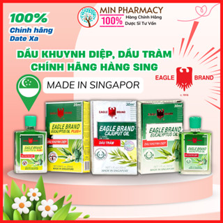 Dầu khuynh diệp, dầu tràm Con Ó Mỹ 2 nắp Eagle Brand Eucalyptus Oil chống muỗi, giữ ấm cho bé
