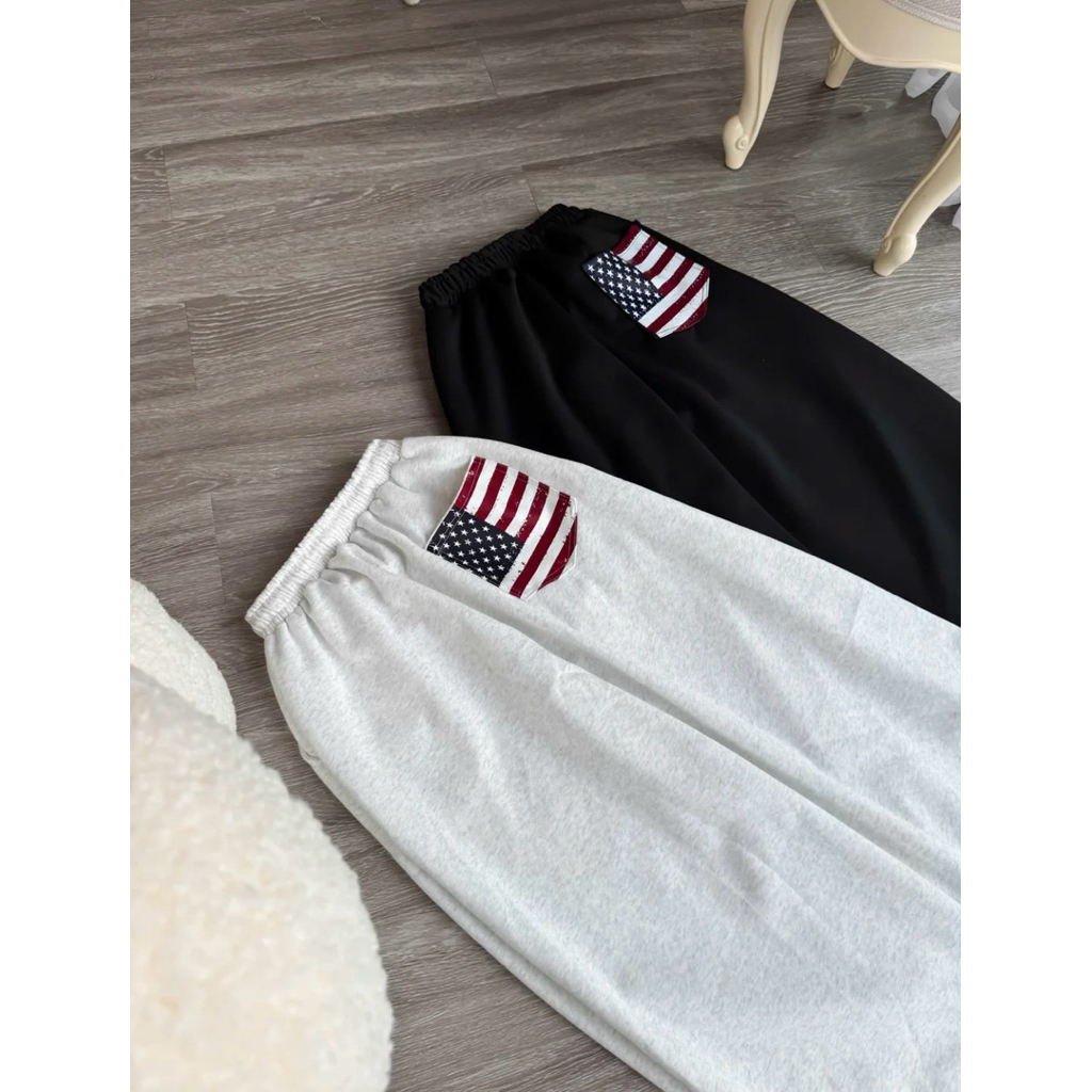 Quần suông Ống rộng Túi In Có Dây Rút [FREESHIP]🌸Quần Nữ Form Rộng Phong Cách Ulzzang🌸 | BigBuy360 - bigbuy360.vn