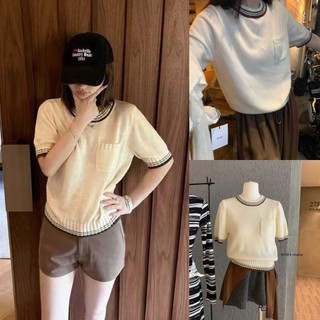  Ngocanh6959 SALE WGWE A861 Áo len ngắn tay #7276 phong cách tiểu thư 
