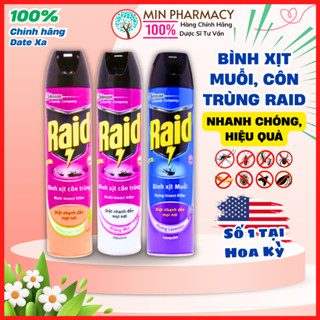 Bình xịt muỗi, xịt côn trùng RAID Nhật Bản Không mùi, Hương cam chanh - Bình Xịt Dán , đuổi muỗi