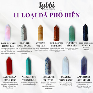 [Labbi] Combo xô đốt thu hút sức mạnh [ĐÁ THẠCH ANH TÍM]