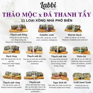 [Labbi] Combo xô đốt thu hút sức mạnh [ĐÁ THẠCH ANH TÍM]