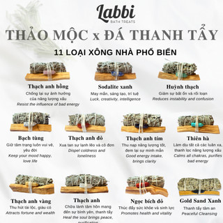 [Labbi] Combo thanh tẩy chữa lành [ĐÁ THẠCH ANH]