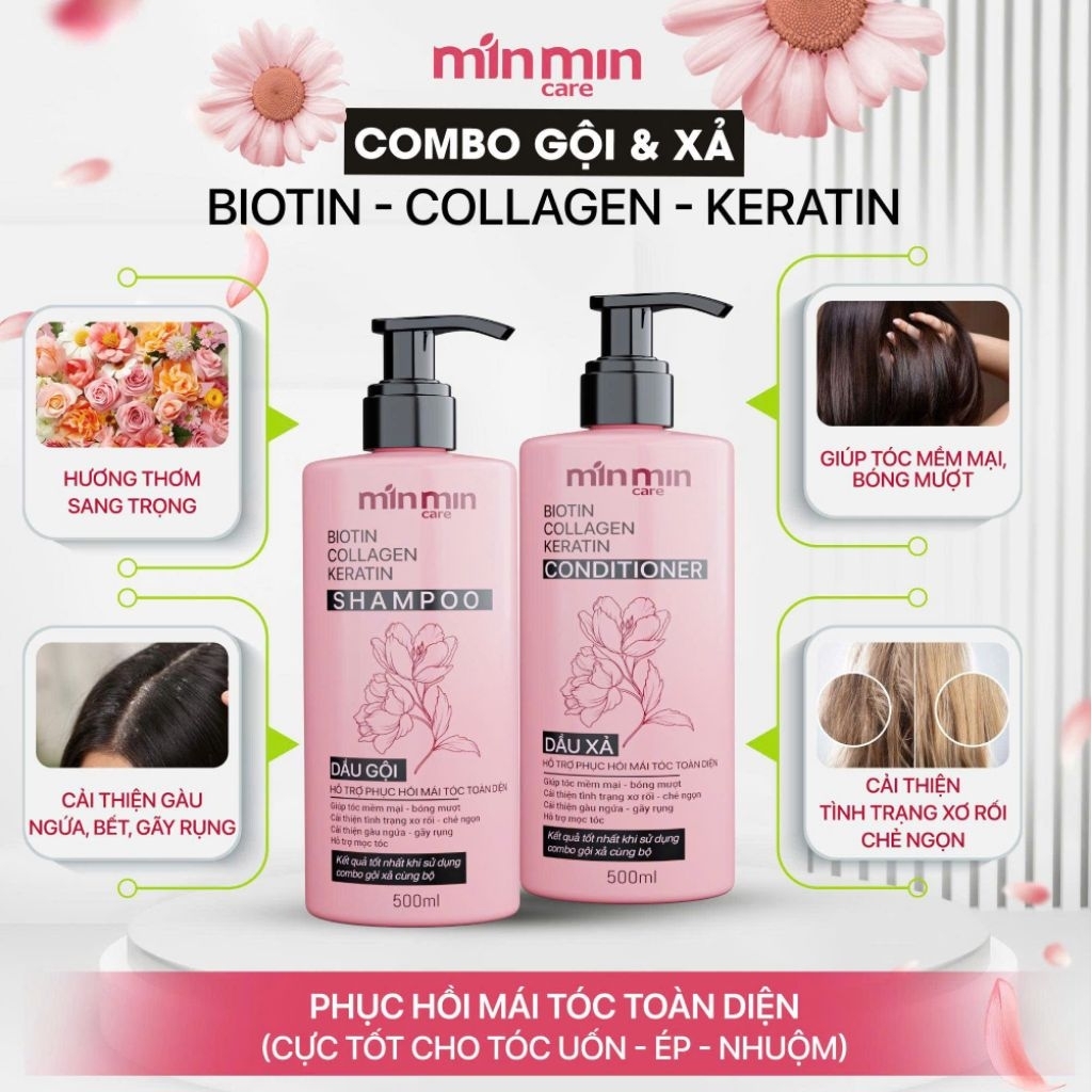 KHUYẾN MÃI Dầu gội xả BIOTIN-COLLAGEN-KERATIN