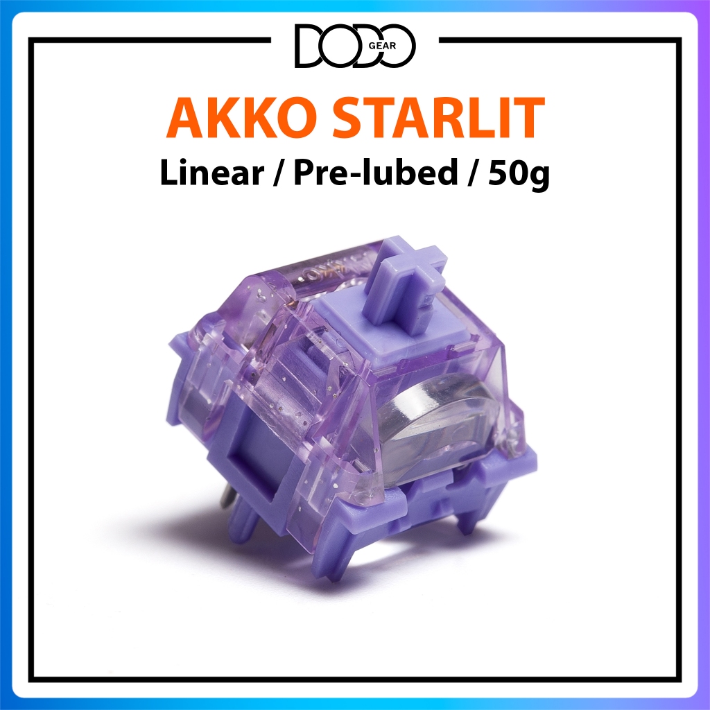 Switch Akko Starlit 5 PIN Linear 50g công tắc bàn phím Switch Akko Starlit DoDo Gear