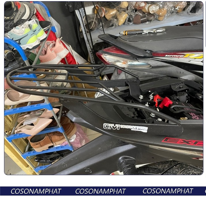 Cảng Givi Xe Exciter 155 Đen Sơn Tĩnh Điện Baga Sau Kiểu Tay Dắt Tay Nắm Sau Tay Xách Ex155 Ex 155