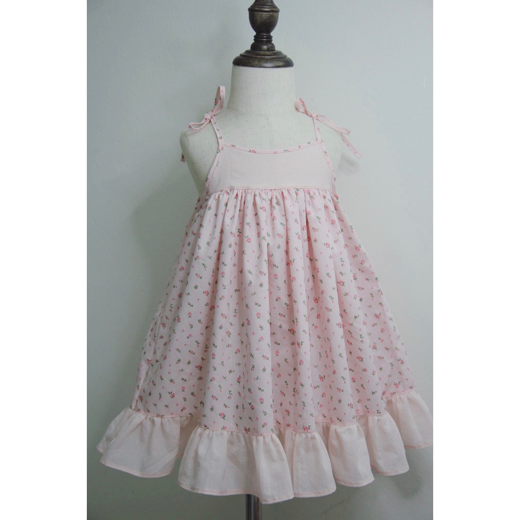 RG218_Rập giấy may đầm 2 dây cho bé