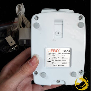 Sủi oxy tích điện Jebo 9950 / 9970 – Hoạt động ổn định, chạy êm