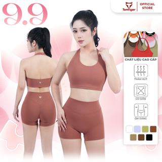 Áo Bra Tập Gym Cổ Yếm Plastron TomTiger cho Nữ – Thiết Kế Sexy Co Giãn, Thoáng Khí, Ôm Dáng