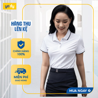   Áo thun polo nữ YODY vải Airycool giữ form thoáng mát,phù hợp công sở APN7278