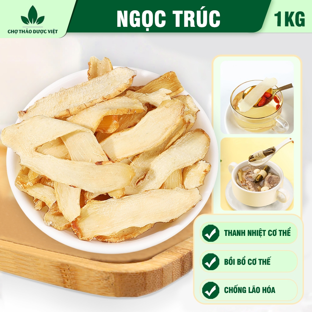 Ngọc trúc khô 1kg, nhục trúc phiến, hàng thơm vàng, pha trà, hầm canh bổ phổi, nhuận phế