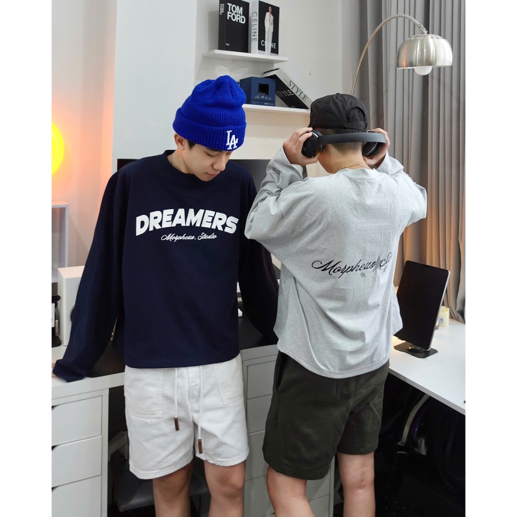 Áo thun tay dài Local Brand Morpheus, Boxy LONGSLEEVE cotton, 260gsm, Áo thun tay dài form rộng Unisex | BigBuy360 - bigbuy360.vn