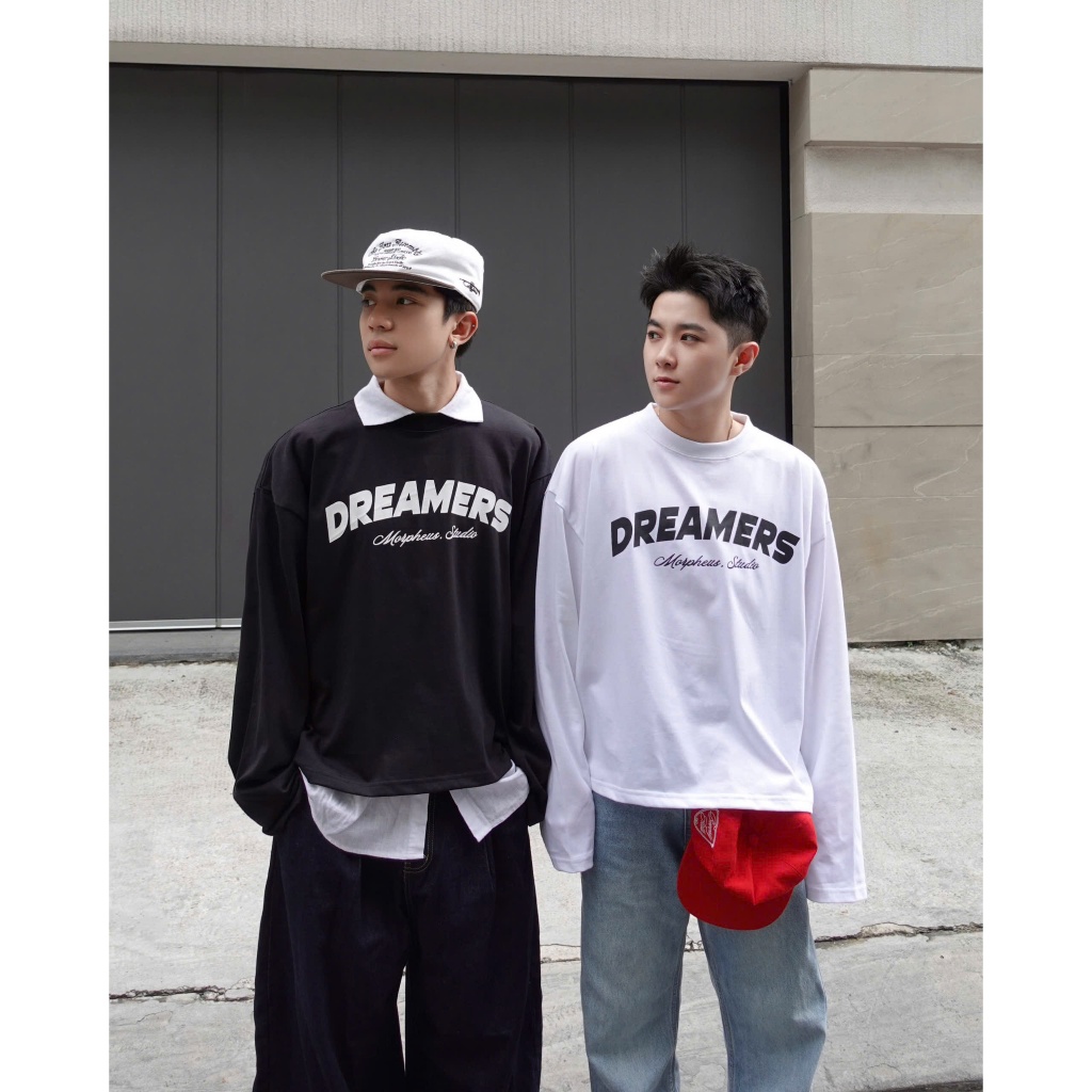 Áo thun tay dài Local Brand Morpheus, Boxy LONGSLEEVE cotton, 260gsm, Áo thun tay dài form rộng Unisex | BigBuy360 - bigbuy360.vn