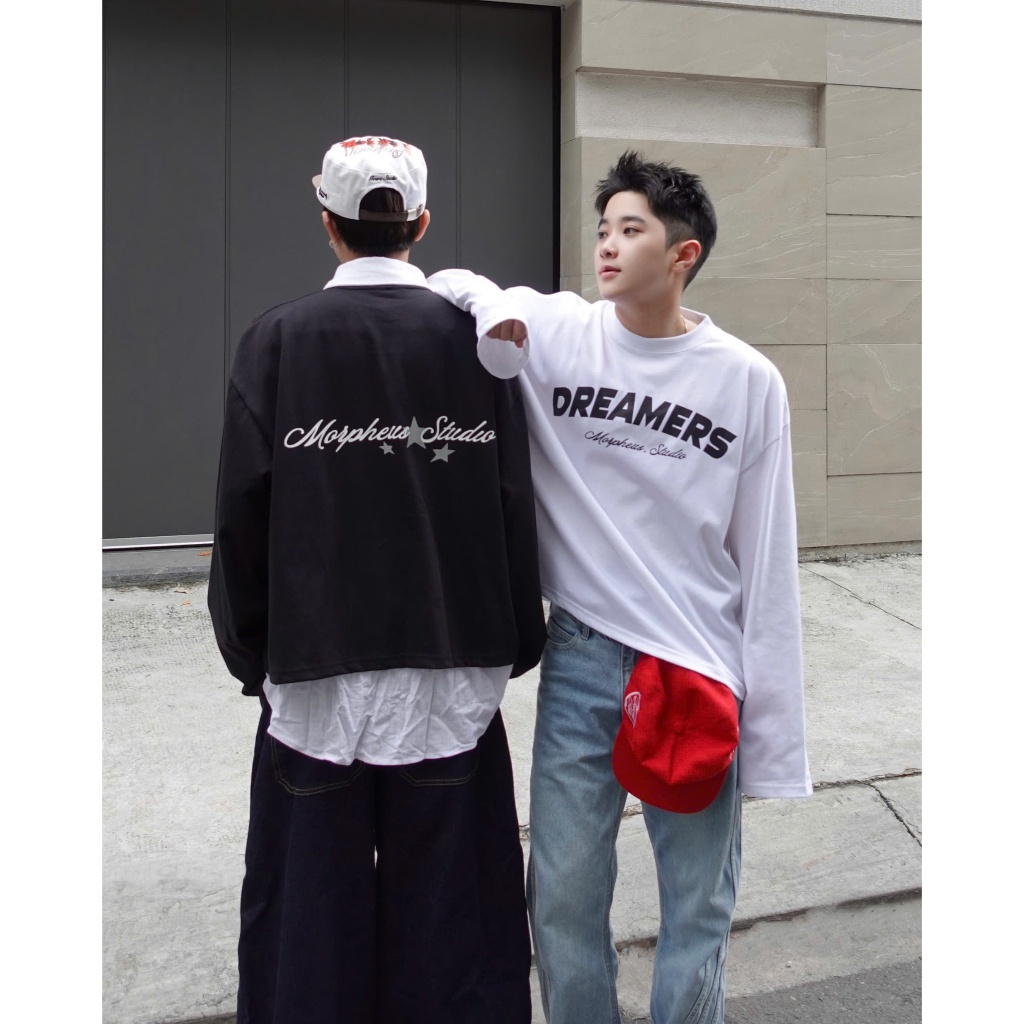 Áo thun tay dài Local Brand Morpheus, Boxy LONGSLEEVE cotton, 260gsm, Áo thun tay dài form rộng Unisex | BigBuy360 - bigbuy360.vn