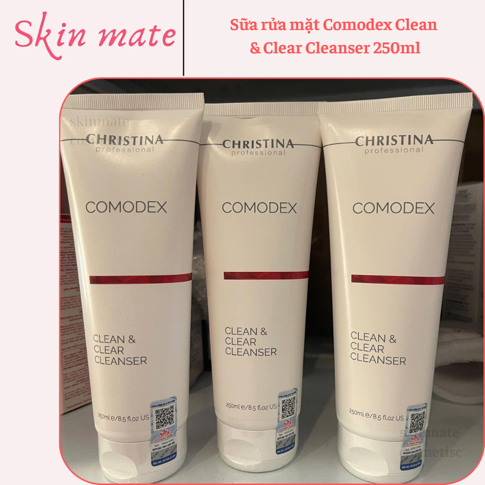 Sữa rửa mặt chuyên dụng cho da dầu Christina Comodex Clean and Clear Cleanser 250ml