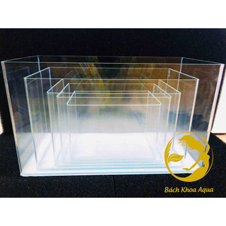 Bể đúc siêu trong 40x23x25cm - Bể đúc kính trong đẹp, 2 góc bo tròn thẩm mỹ