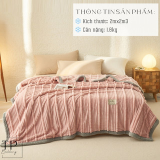Chăn lông thỏ cao cấp hàng nhập, chăn thu đông đẹp đầy đủ màu sắc