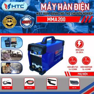Máy hàn điện tử 200A mini máy hàn nhỏ cho gia đình INVERTER IGBT HTC200 Mini