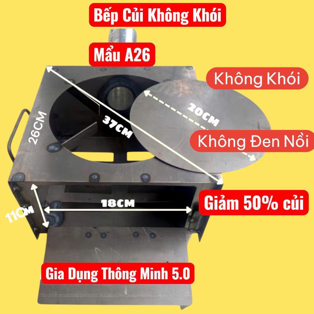 Bếp Củi Không Khói Thông Minh