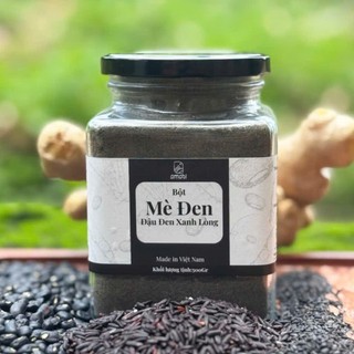  Bột mè đen mix đậu đen xanh lòng 500gr🌱Fresh Black Sesame & Black Beans Powder 🌱Đẹp sáng da đen tóc lợi sữa tự nhiên 